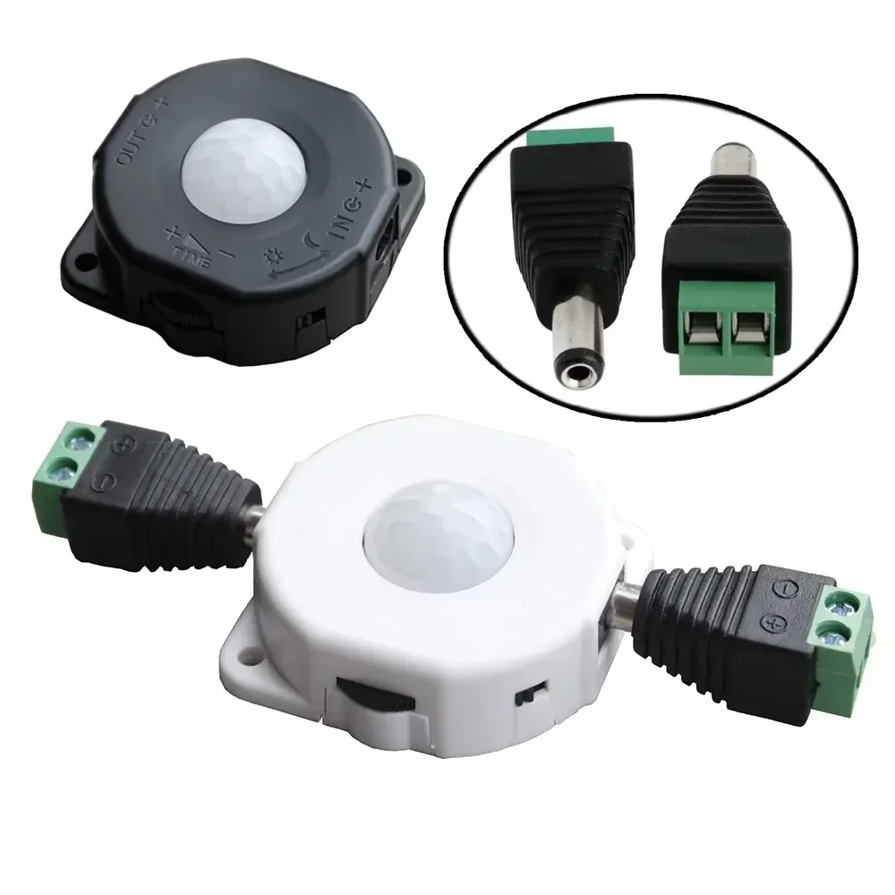 DC 12V/24V Automatic Light Control Infrared PIR Motion Sensor Detector Switch for LED Light Night Light Switch Outdoor