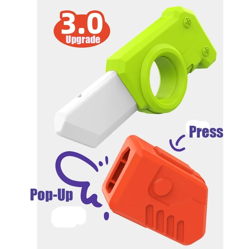 Children Fidget Toys 3D Printing Carrot Knife Gun Sensory Fidget Toy for Kids Adult Anxiety Stress Relief Baby Accessories