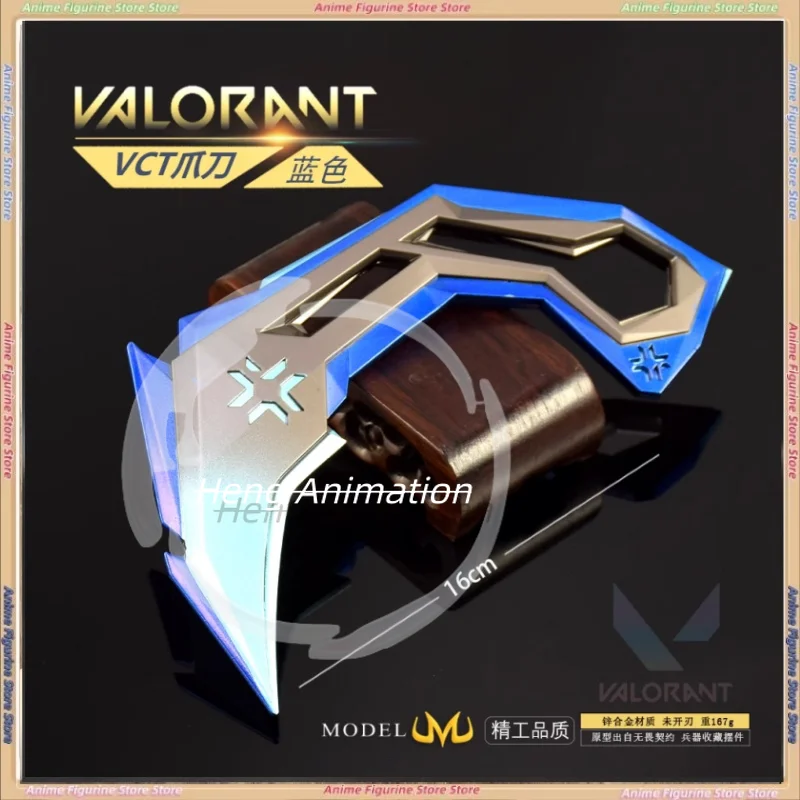 

Valorant Fearless Pact плитка рука VCT коготь лезвие светятся в темноте металлическая модель сплава светящийся в темноте коллекционный орнамент подарок