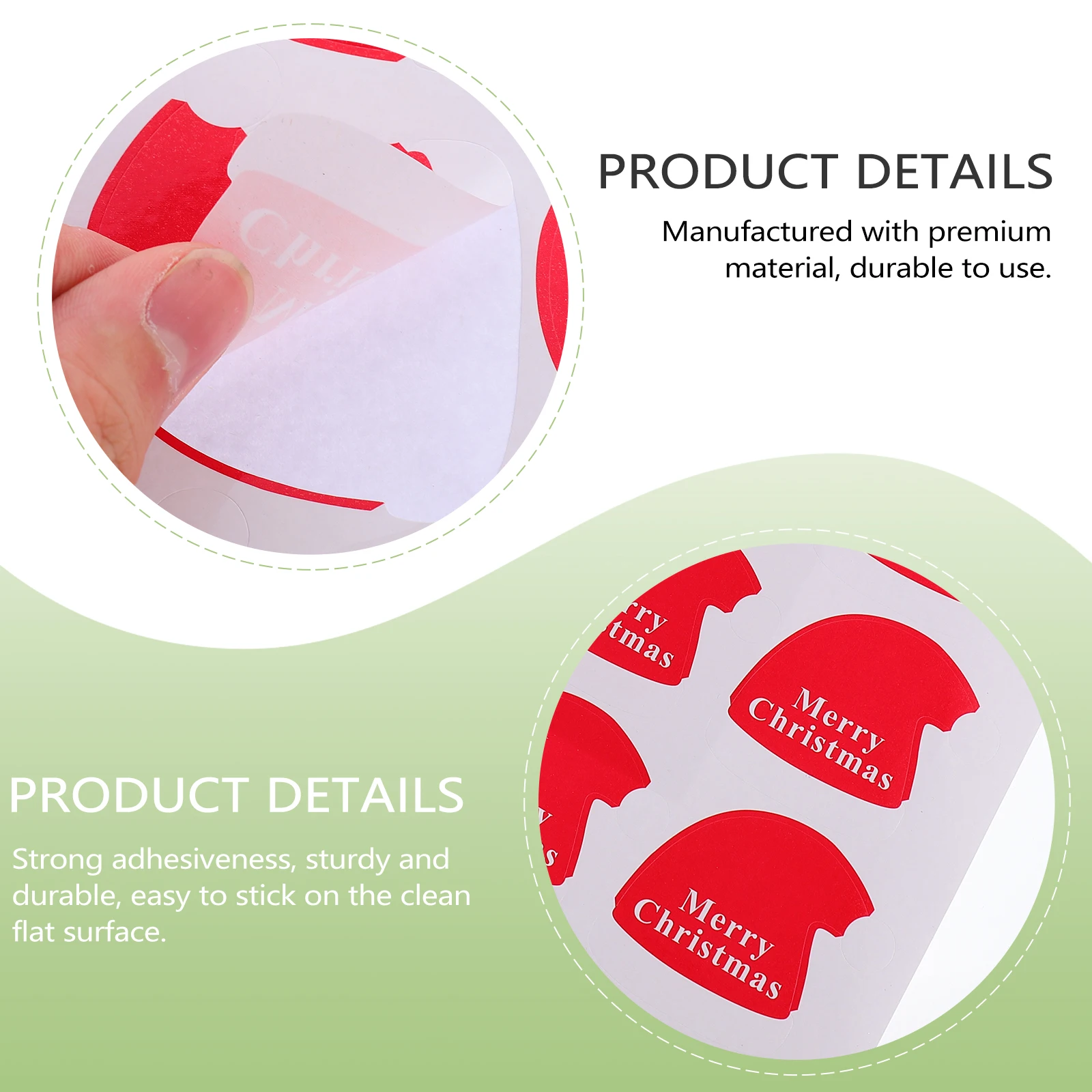 

20 Sheets Present Tags Sticker Christmas Hat Sealing Gift Wrapping Stickers Has