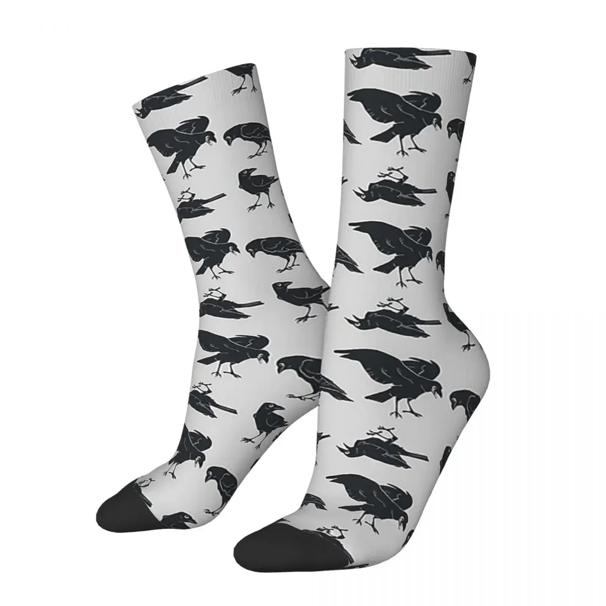 Murder Of Crows Socks Harajuku High Quality Stockings All Season Long Socks Accessories for Unisex Birthday Present