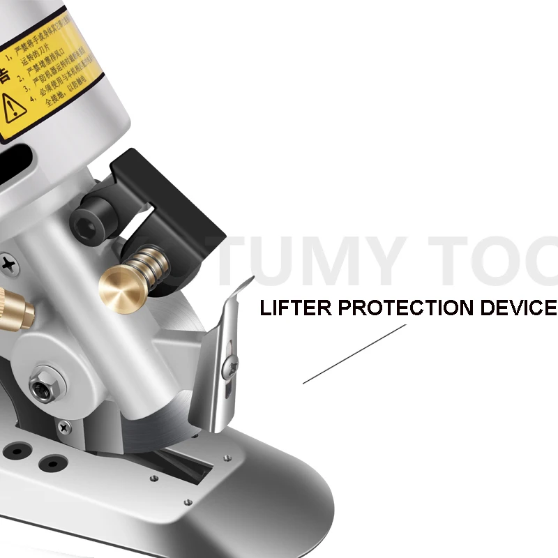 Imagem -05 - Máquina de Corte de Faca Redonda Elétrica Tesoura de Roupas Cortador de Pano de Couro Mão Empurrar Ferramenta de Corte de Tecido 220v