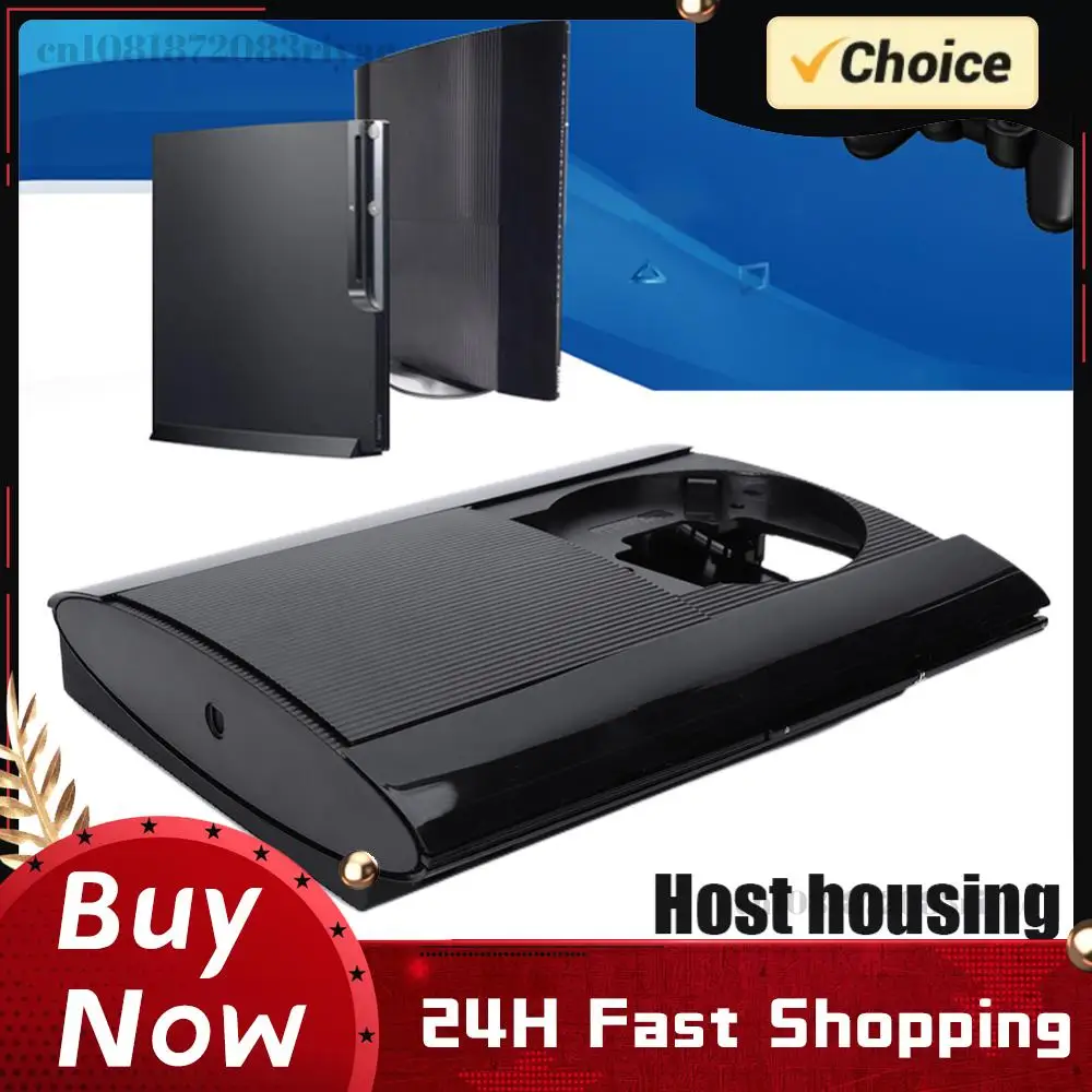 

Полный комплект корпуса для игровой консоли, новый сменный корпус, черная лицевая панель с винтами для PS3 Super Slim 4K 4000