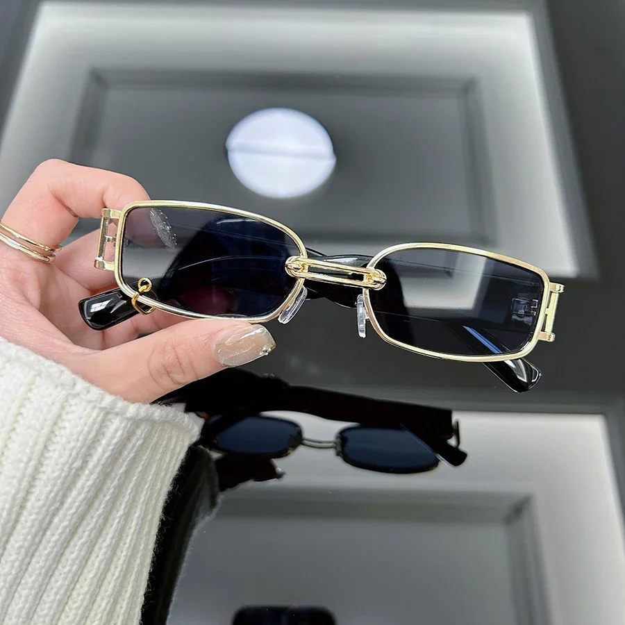 Vintage Square Sunglasses Women Brand Designer Retro Black Sun Glasses Female Fashion Small Frame Punk Mirror Oculos De Sol