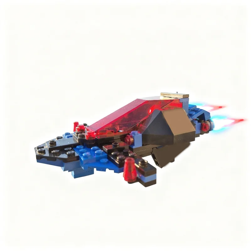 121개 MOC 우주 경찰 I SP 애로우 인터셉터 모델 블록 조립 크리스마스 선물 장난감 아이디어 교육용 브릭