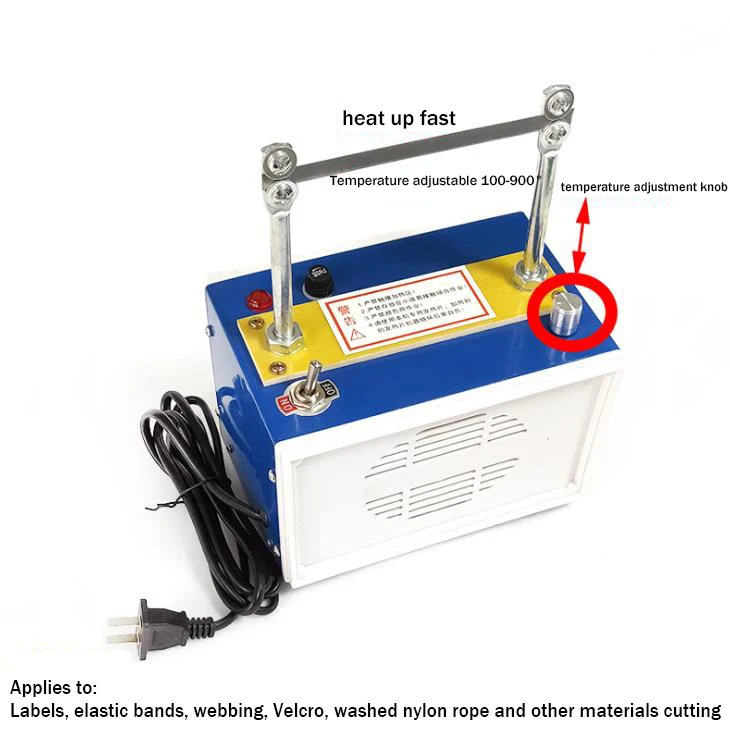 Hot Cutting Machine Ribbon With Adjusting Temperature Trademark Hot Rope Electromechanical Thermal Cutter 220V