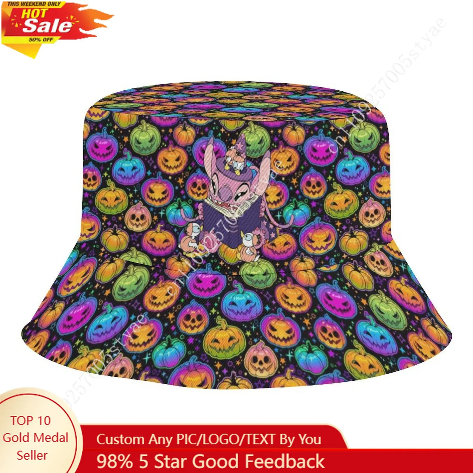 

Angel Bucket Hat Disney Cartoon Cute Children Custom Design Upload Your Image Logo Fisherman Hat Holidays Gift Sun Protection
