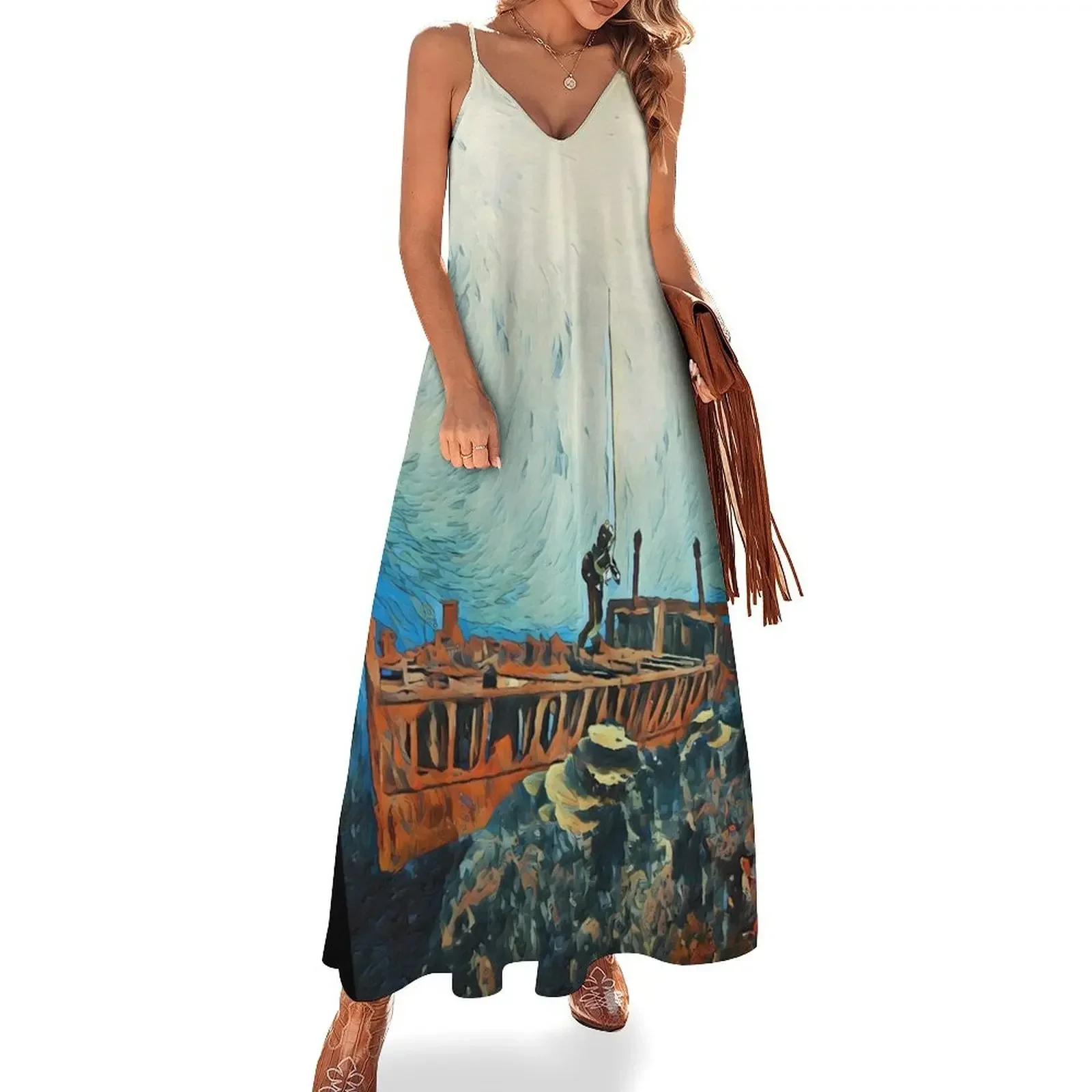 

Helmet Diving A Wreck On The Reef Sleeveless Dress dresses for womens 2024 chic and elegant evening dress Dress