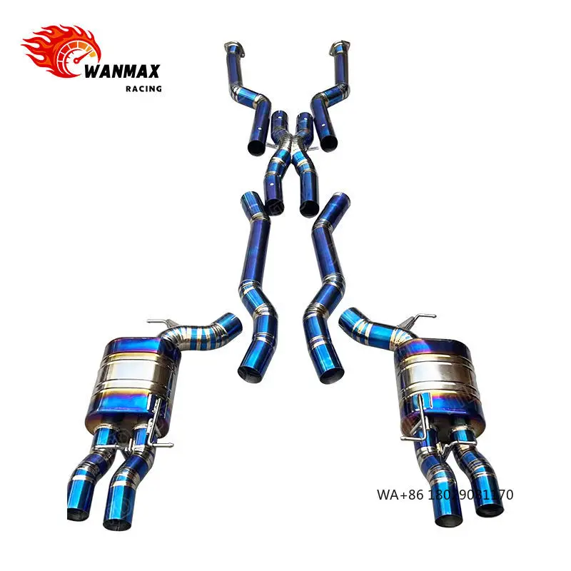 

Высокопроизводительная спортивная выхлопная система Catback из титанового сплава с клапаном для BMW M5 E60 2005-2010 годов выпуска, без глушителя с клапаном