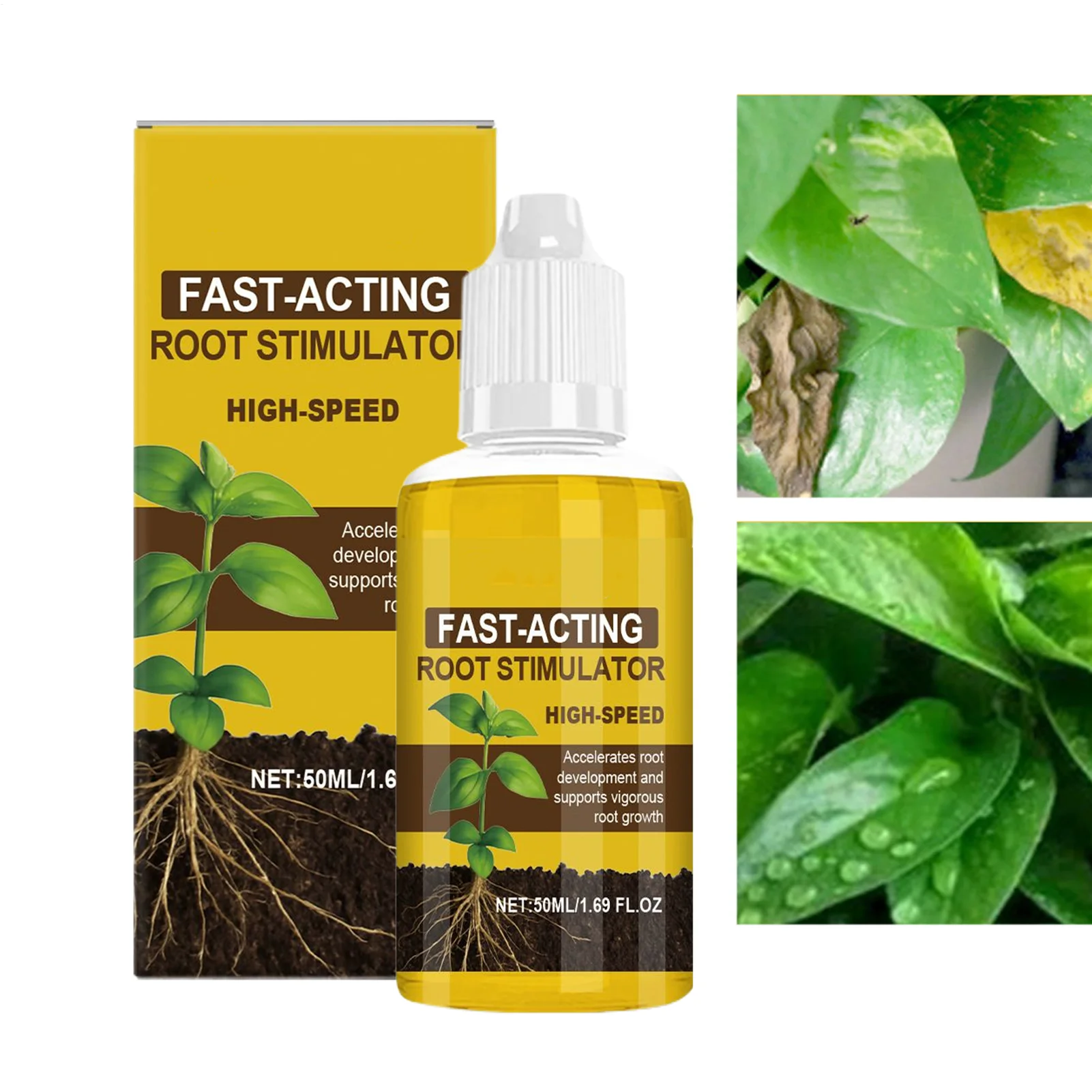 Plant Growth Solution 50ML Root Stimulator Plants Root Growth Fertilizer Natural Nutrients Concentrate Liquid For Hydroponics