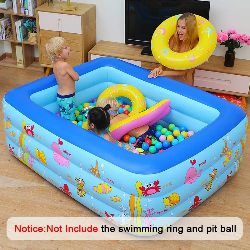 

Mini Baby Inflatable Swimming Pool 1M Family Shower Children's Rectangle Fold Pool Garden Water Game Indoor Outdoor Kids Toys
