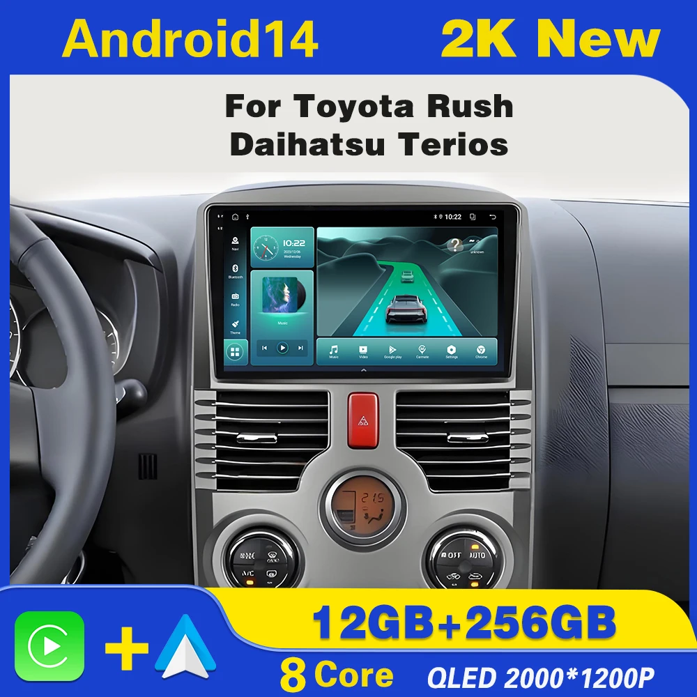 

Автомагнитола carplay для Toyota Rush/ Daihatsu Terios android Радио Мультимедийный видеоплеер Навигация стерео GPS WIFI No 2 din