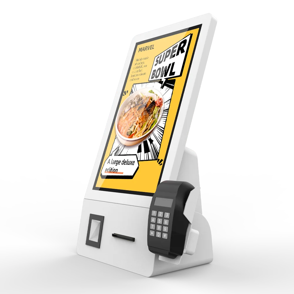 MWE Contactless Restaurant Tabletop Ordering Machine Touch Support Customization Payment Kiosk Touch Screen Android