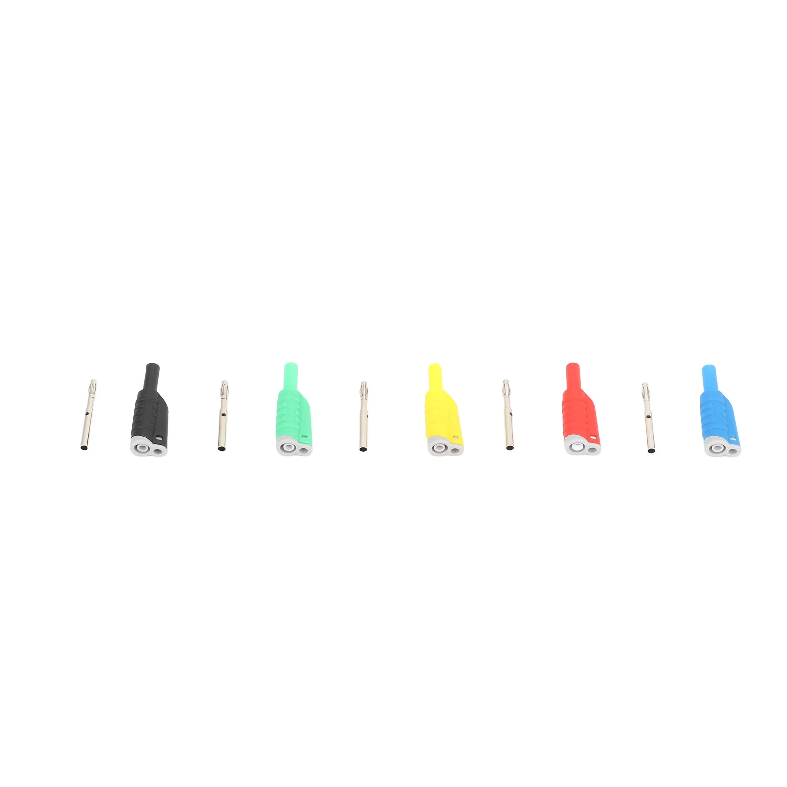 

Safety Banana Plug PA Ni Plated Brass CATIII 1000V 25A 4mm Banana Plug Versatile Long Lasting 5 Colors for Home
