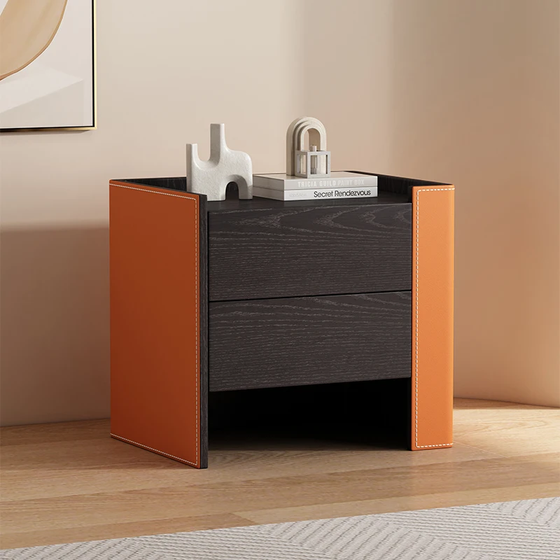 طاولة صغيرة حديثة بجانب السرير، تخزين مخفي، درج خشبي، منضدة فاخرة وفريدة من نوعها، أثاث Muebles Para Hogar للمنزل