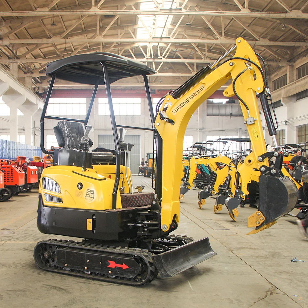 YG-18W Multi-function Mini Excavator 1.8 Ton Mini Digger For Construction Small Crawler Farm Excavators Customized Fast Delivery