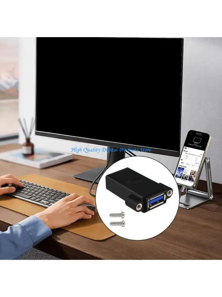 

U2JE USB Cable Joiner USB Female to Female Panel Mount AdapterFor Reliable Connection