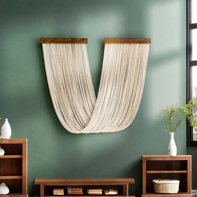 

Wall Hanging Tapestry Bohemia Tassel Hand-Woven Curtain Tapestry Boho Decor House Decorations Living Room Hanging Decorations