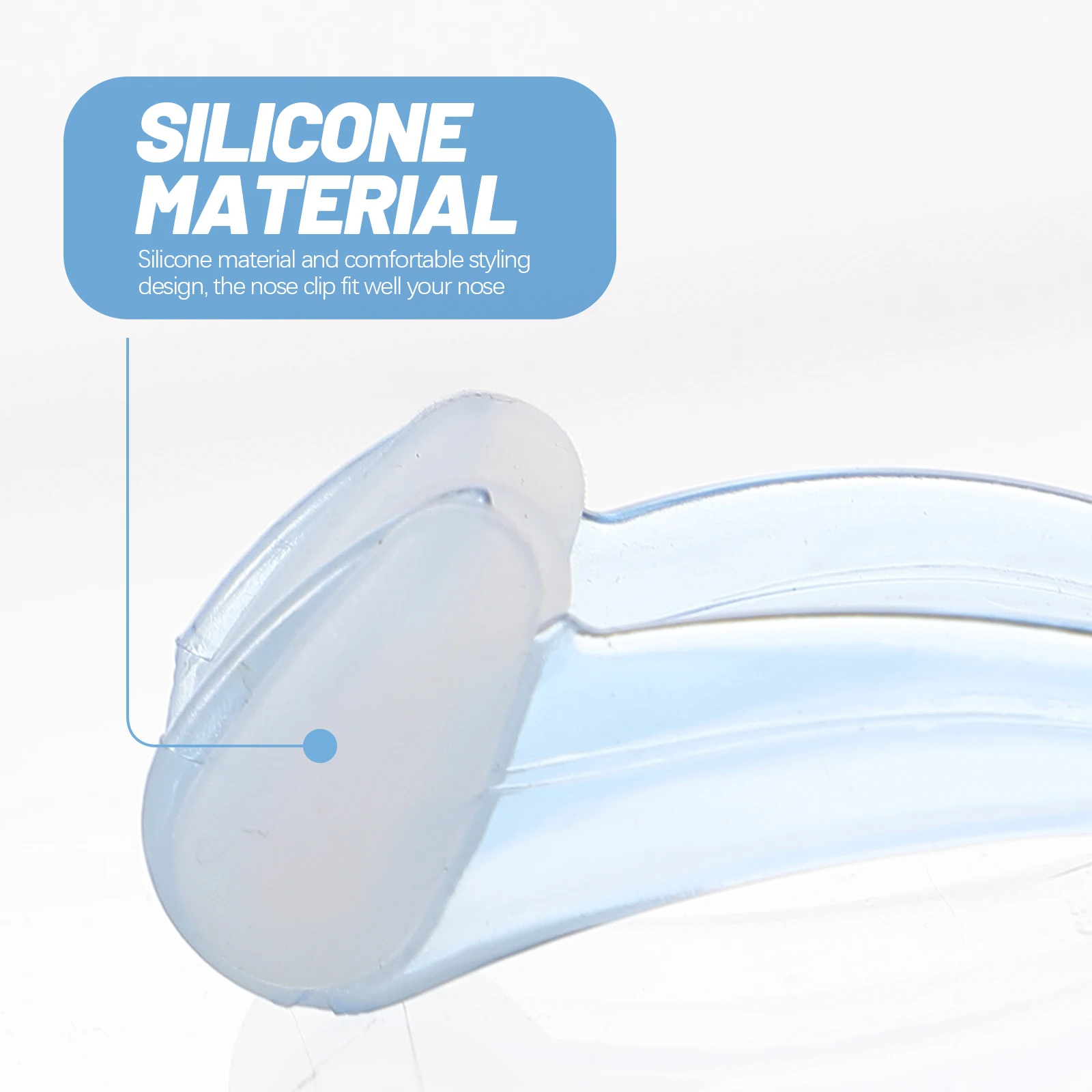 

3 pcs Silicone Swimming Nose Clips For Adults Non-S Comfortable Reusablewaterproof Durable Nose Plug Ear Set