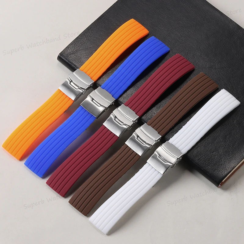 男性と女性のためのユニバーサル防水ラバーストラップ,スポーツブレスレット,Huaweiウォッチ用シリコンウォッチバンド,Samsung Galaxy, 18mm, 20mm, 22mm, 24mm