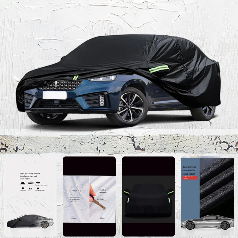 

For Wey VV7 GT Anti-UV Sun Shade Rain Snow Resistant Black Cover Dustproof Car umbrella Full Car Cover Outdoor Protection