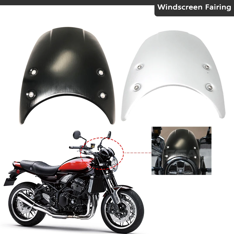 Z900RS Windshield Aluminum Wind Deflector Windscreen Fairing Wind Screen For Kawasaki Z900 RS Z 900RS 2018 2019 2020