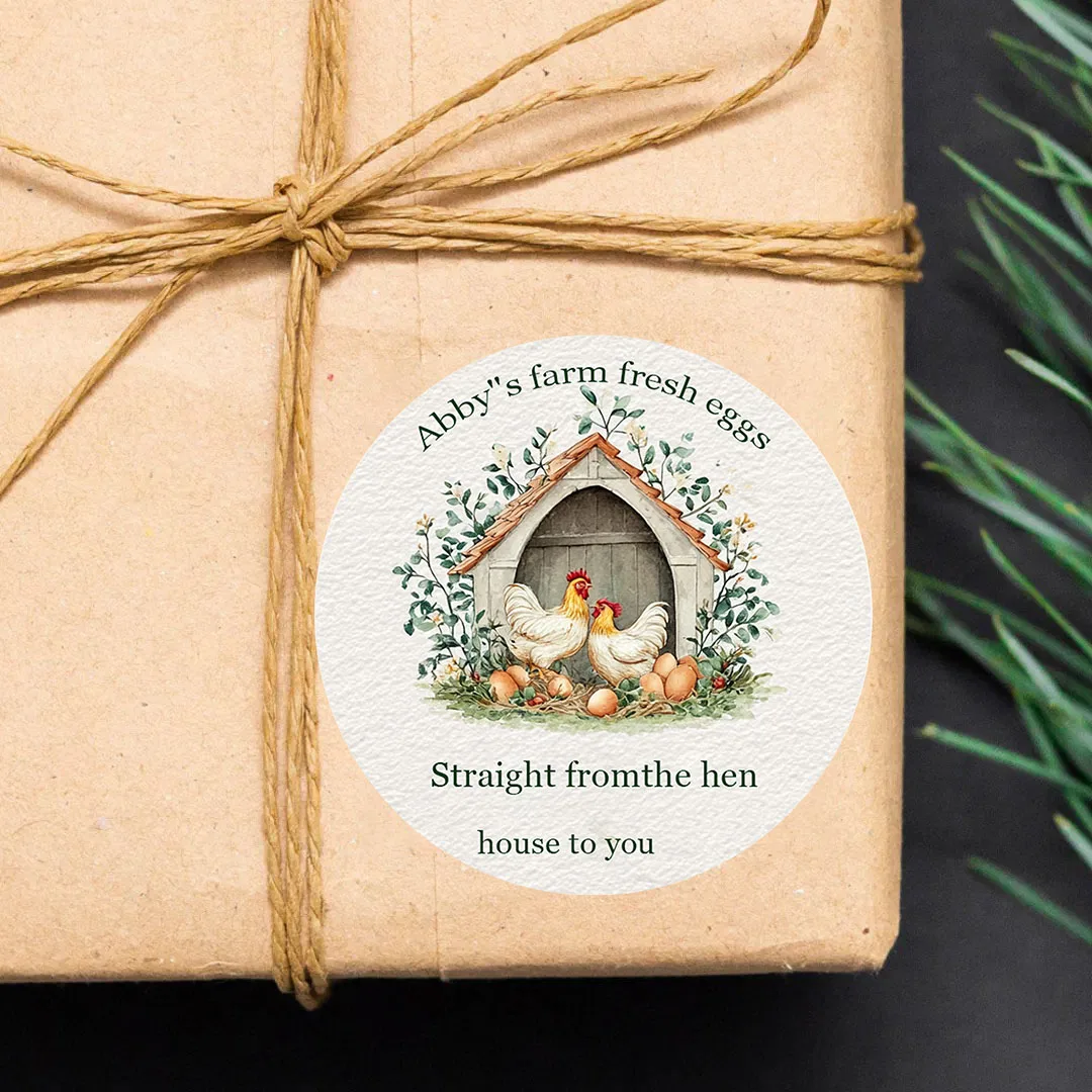 

90PCS Custom Personalized Egg Box Stickers (For Gift Wrapping Stickers)