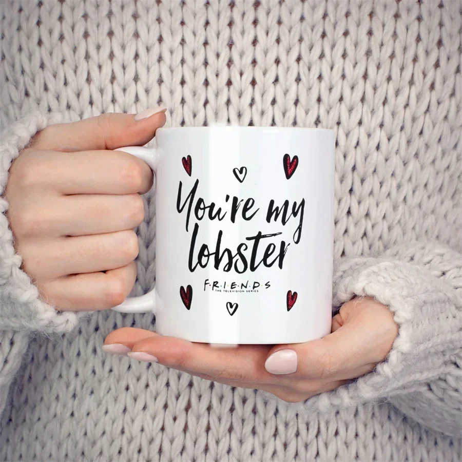 You're My Lobster Mugs For Friends Gift Birthday Gifts Novelty Coffee Ceramic Tea Cups White 11 oz mug