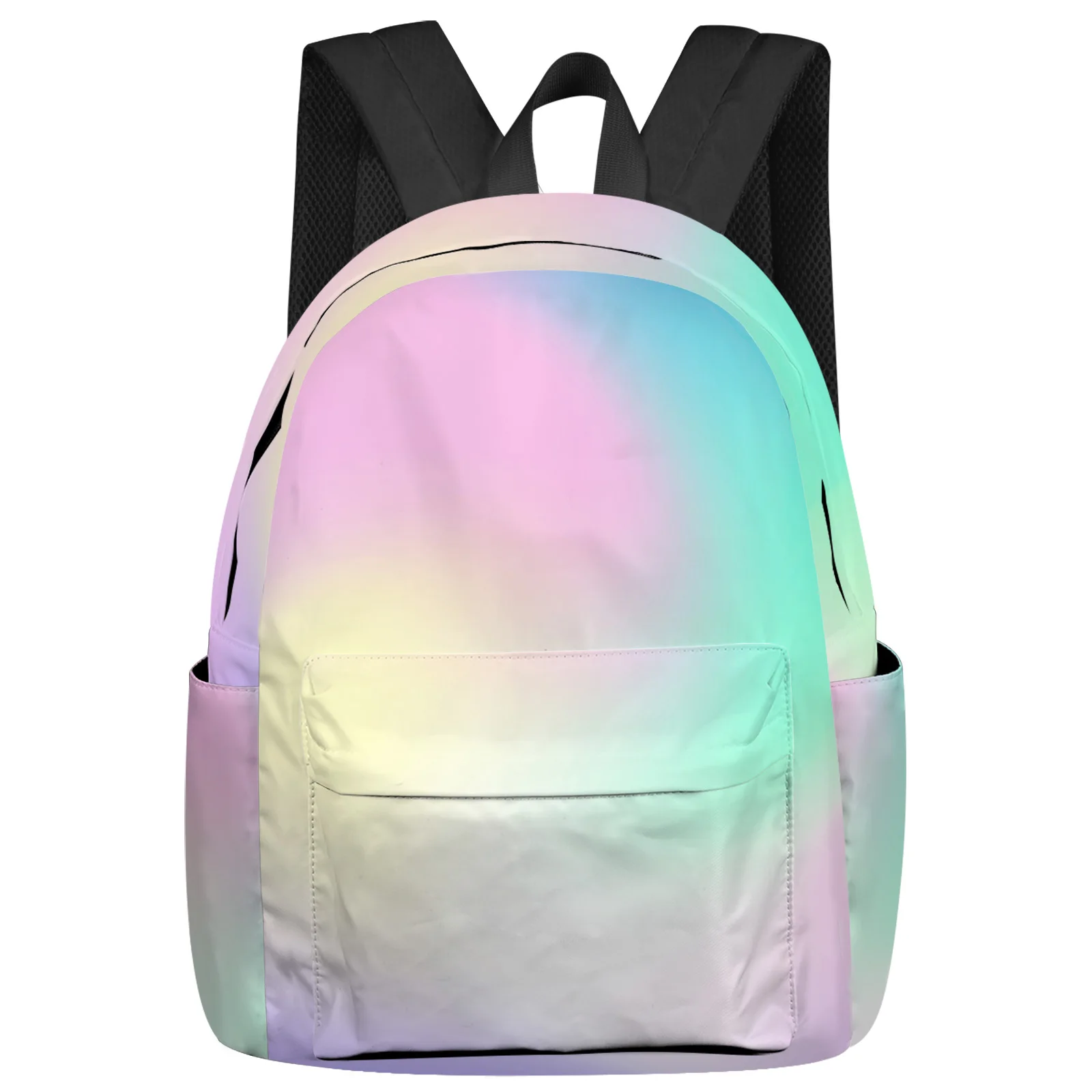 

Pink Blue Purple Gradient Backpack School Bags For Teenager Girls Bookbag Men Backbag Shoulder Bag Laptop Mochila