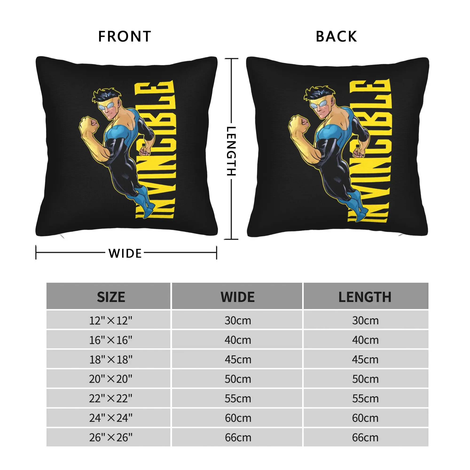 Pillow Cover Invincible Comic Book Character  Morden Pillow Case For Sofa Car Home Decor Pillowcases