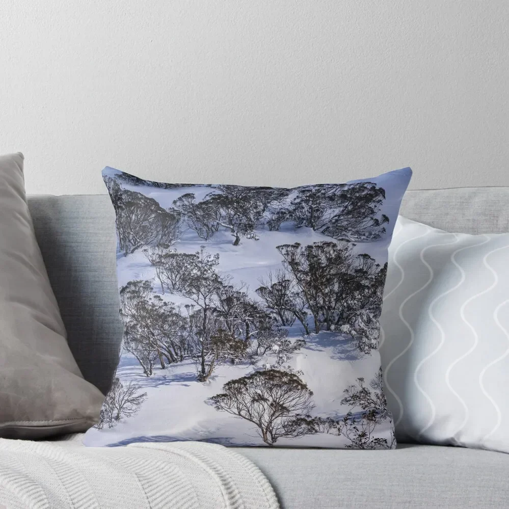 Snow Gums at Perisher Valley in NSW Australia Throw Pillow Cushions Cover Pillow Case luxury sofa pillows pillow