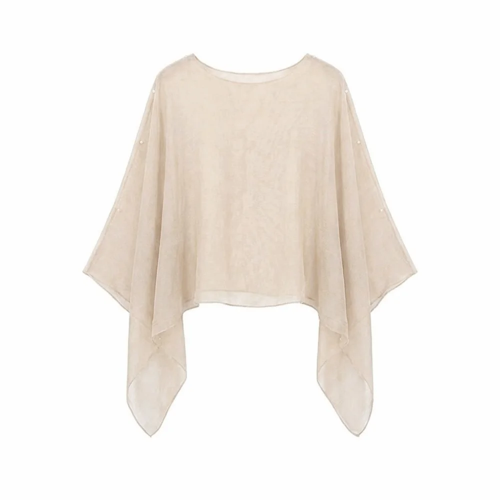Multicolor Sun Protection Shawl Chiffon Thin Air-conditioned Sweater Travel Photography Vacation Sunscreen Shawl Summer Season