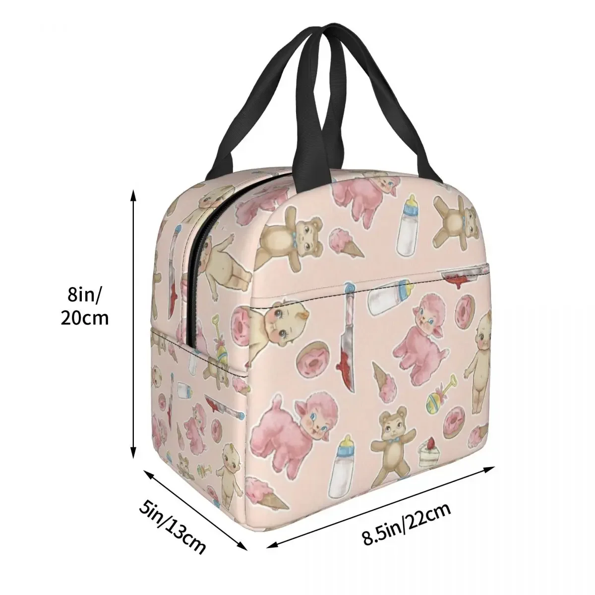 Portals Tour Fans Insulated Lunch Bag Cooler Bag Reusable Melanie Martinez High Capacity Lunch Box Tote Food Storage Bags Office