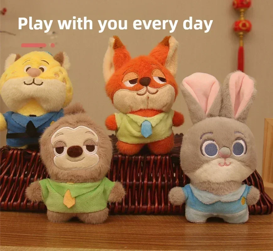 متوفر في المخزون منتج جديد سلسلة مجنون Zootopia ألعاب من نسيج مخملي كارتون لطيف دمية لطيف قلادة هدية دمية للأطفال