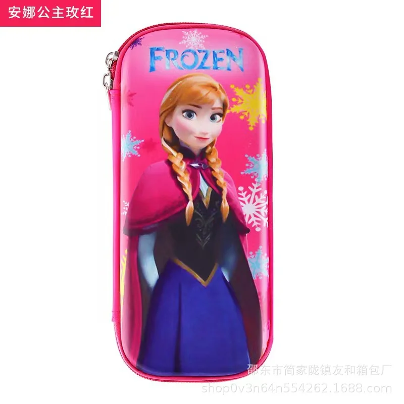 ديزني فروزن الإبداعية الكرتون الرسوم المتحركة فيلم طالب صندوق أدوات مكتب الأميرة سلسلة لطيف الأطفال سعة كبيرة حقيبة أقلام رصاص