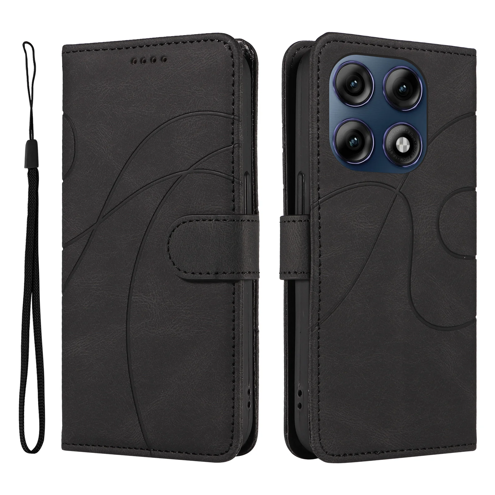 Leather Wallet Flip Case for Motorola Moto Edge 60 70 X70 Air G86 G56 G06 G67 Pro Fusion Power | Kickstand Book Phone Cover view 5