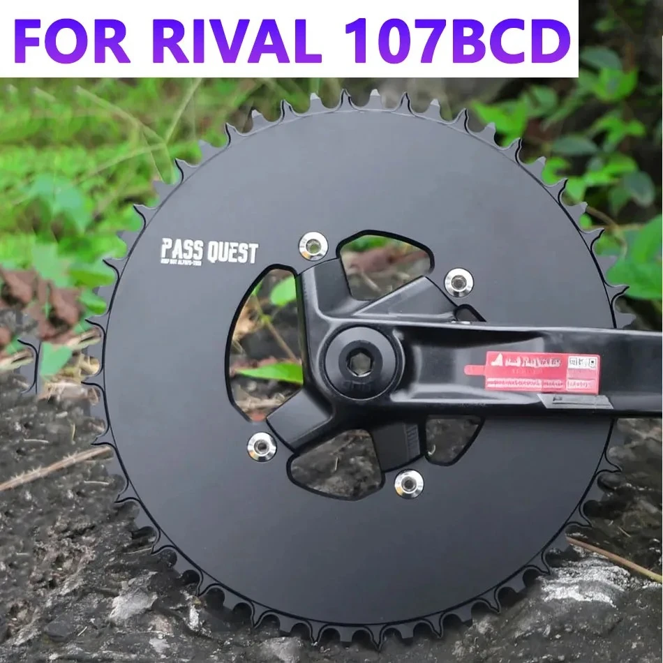 

Звездочка PASS QUEST 107 Bcd для Sram Rival 1, дорожное велосипедное кольцо с узкими широкими зубьями, Aero Crown Axs, 12-скоростная звездочка