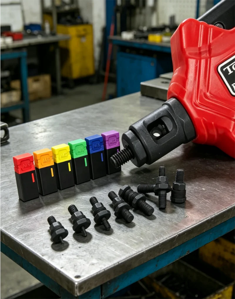 

M3 M4 M6 M8 M10 M12 Mandrel Riveter Machine Threaded Mandrel Rivet Nut Adapter Pull Rod Riveter Riveting Heads Rivnut Tool