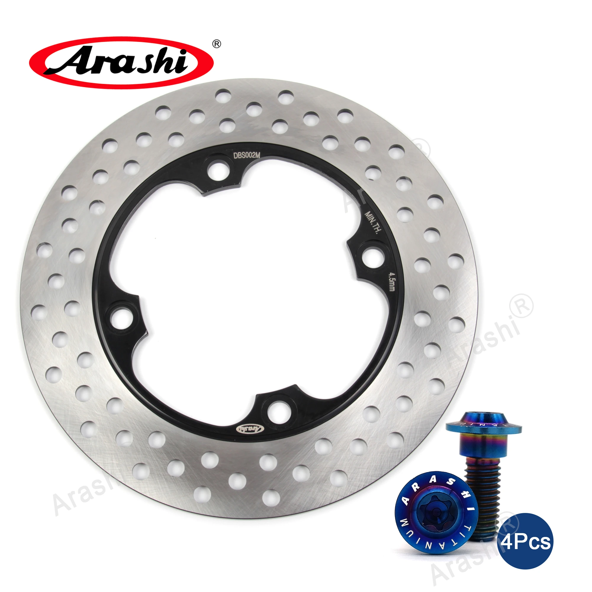 ARASHI CB250F HORNET Motorcycle Rear Right CNC Brake Disc Rotor Bolts Screw For HONDA CB 250 F HORNET 1996 - 2001 1997 1998