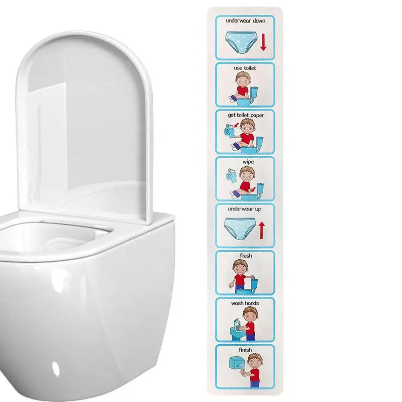 Potty Training Visual Schedule Toilet Chart Schedule Sticker Cards For Visual Aid Special Ed Speech Delay Non Verbal Children