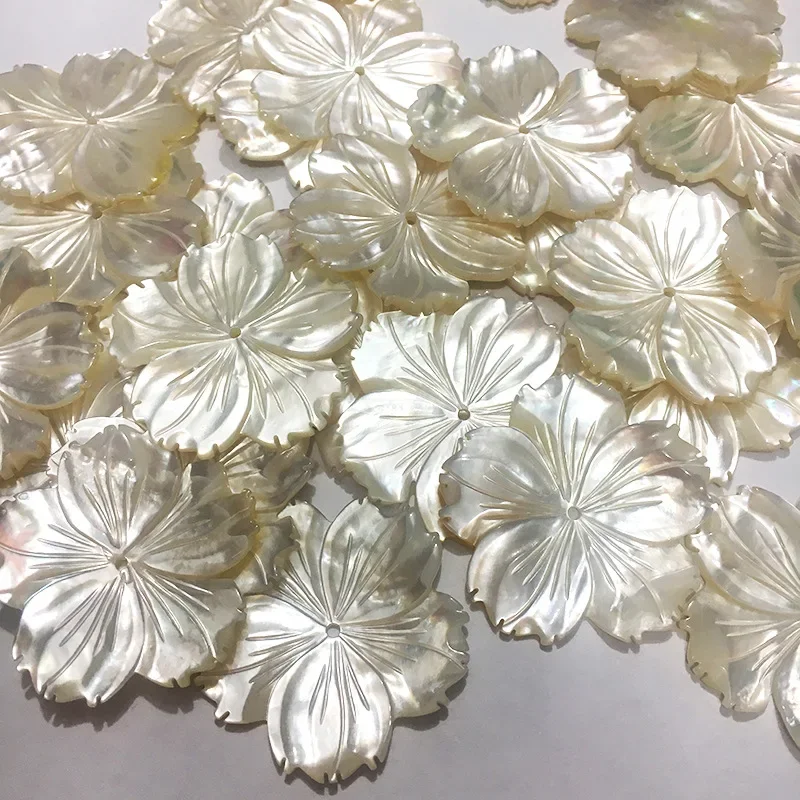 1pc Natural Pearl Shell 25-30mm Large Shell Flower Jewelry and Jewelry Making DIY Necklace Bracelet Earrings Jewelry Accessories