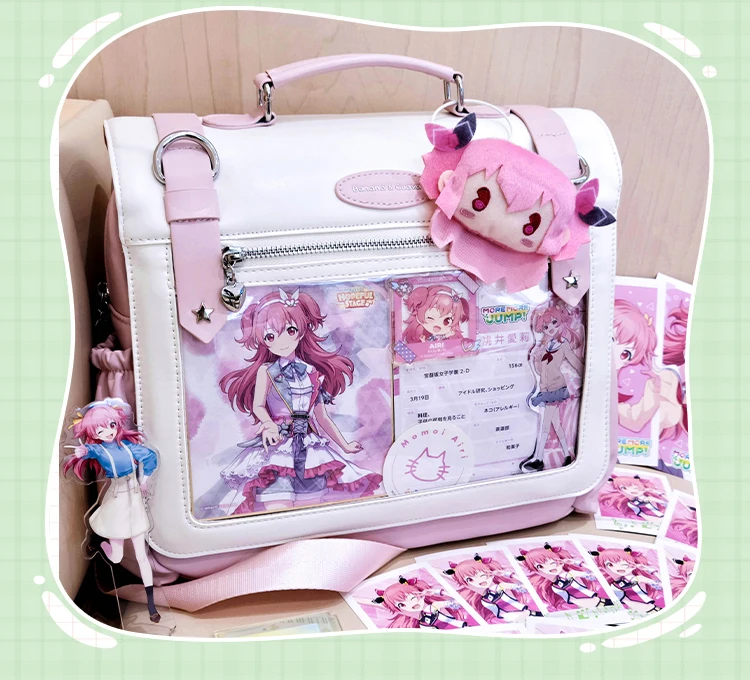Japanese Original Lolita Anime Backpack Soft Girl Cute Student Transparent Large Capacity Daily Commute School Bag for Women
