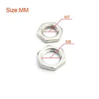 20 juegos de tuercas y arandelas M7/M8 para tuercas/lavadoras de potenciómetro de guitarra para piezas de guitarra de olla de tono y volumen