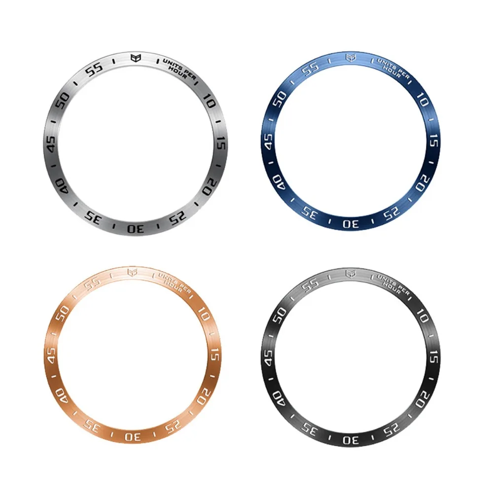 Círculo de tiempo de Metal para Samsung Galaxy Watch 6/44mm 5/4 40mm/6 Classic 47mm 43mm reloj de bisel de acero inoxidable 4 anillo de parachoques