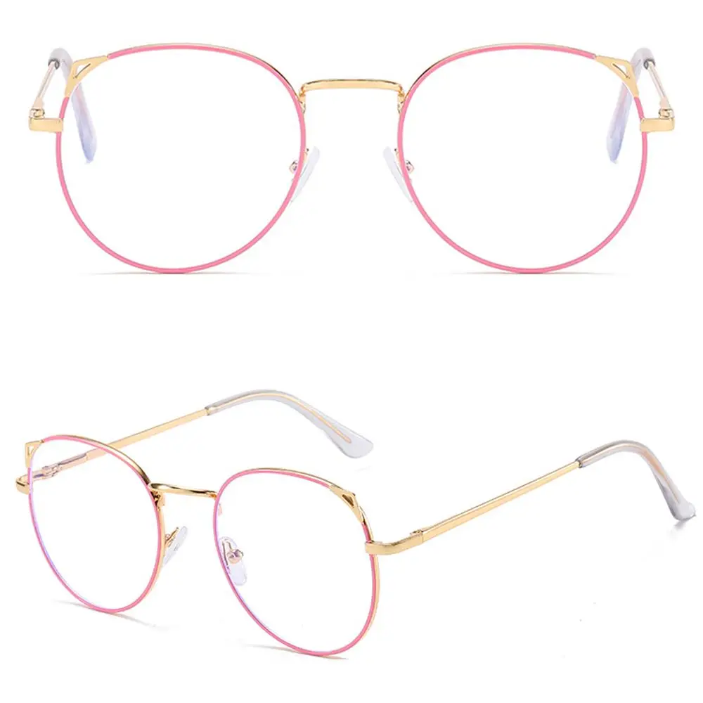 خمر المحمولة حماية العين إطار خفيف للغاية مكافحة نظارات الضوء الأزرق آذان القط نظارات نظارات الكمبيوتر