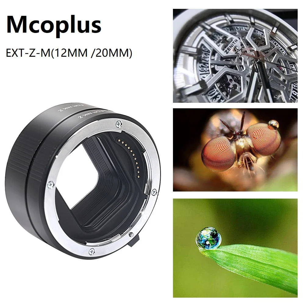 Mcoplus AF Auto Focus Macro Extension Tube Adapter Ring for Nikon Z-Mount Z9 Z7 Z7 II Z6 Z6 II Z5 Z50 Z fc Mirrorless Cameras