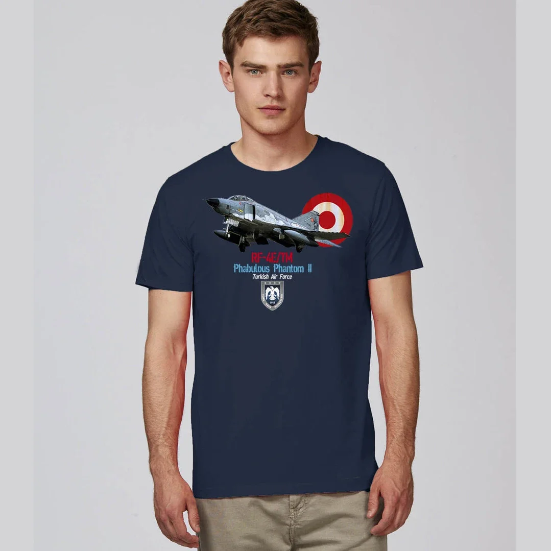 

Phabulous Phantom RF-4E/TM Turkish Air Force T Shirt. New 100% Cotton Short Sleeve O-Neck T-shirt Casual Mens Top Size S-3XL