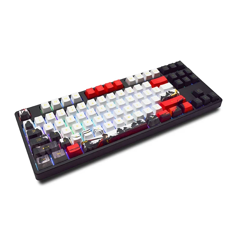 Led With Rgb Backlight Usb Wired 87 Keys Pc Computer Laptop Gamer Gaming Mechanical Keyboard