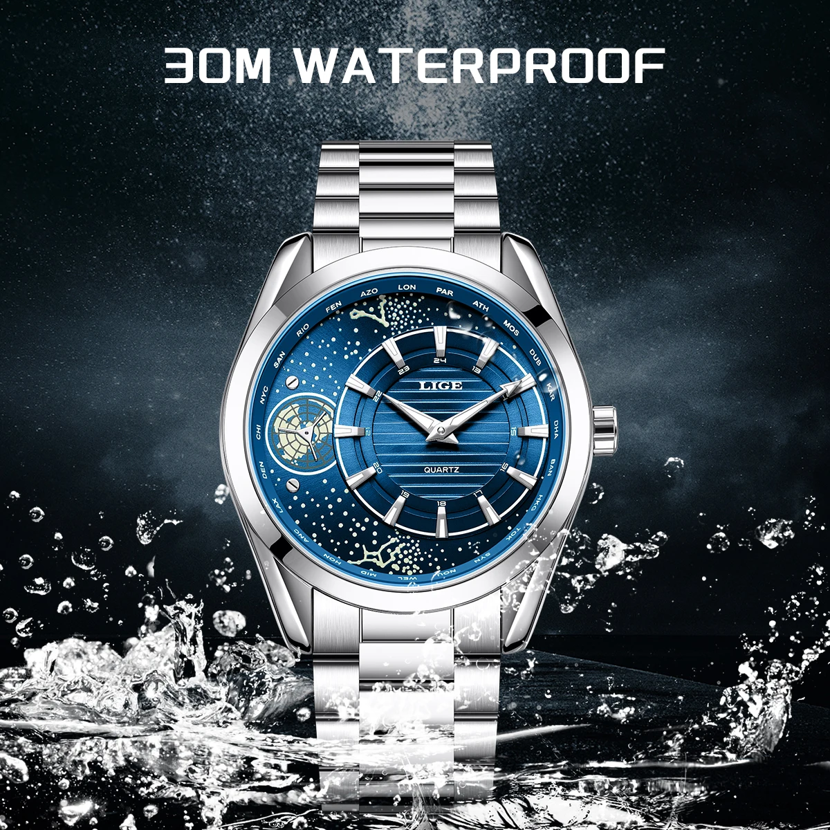 Relógio Masculino LIGE Origina - Compass Watch Luxury avaliação e preço