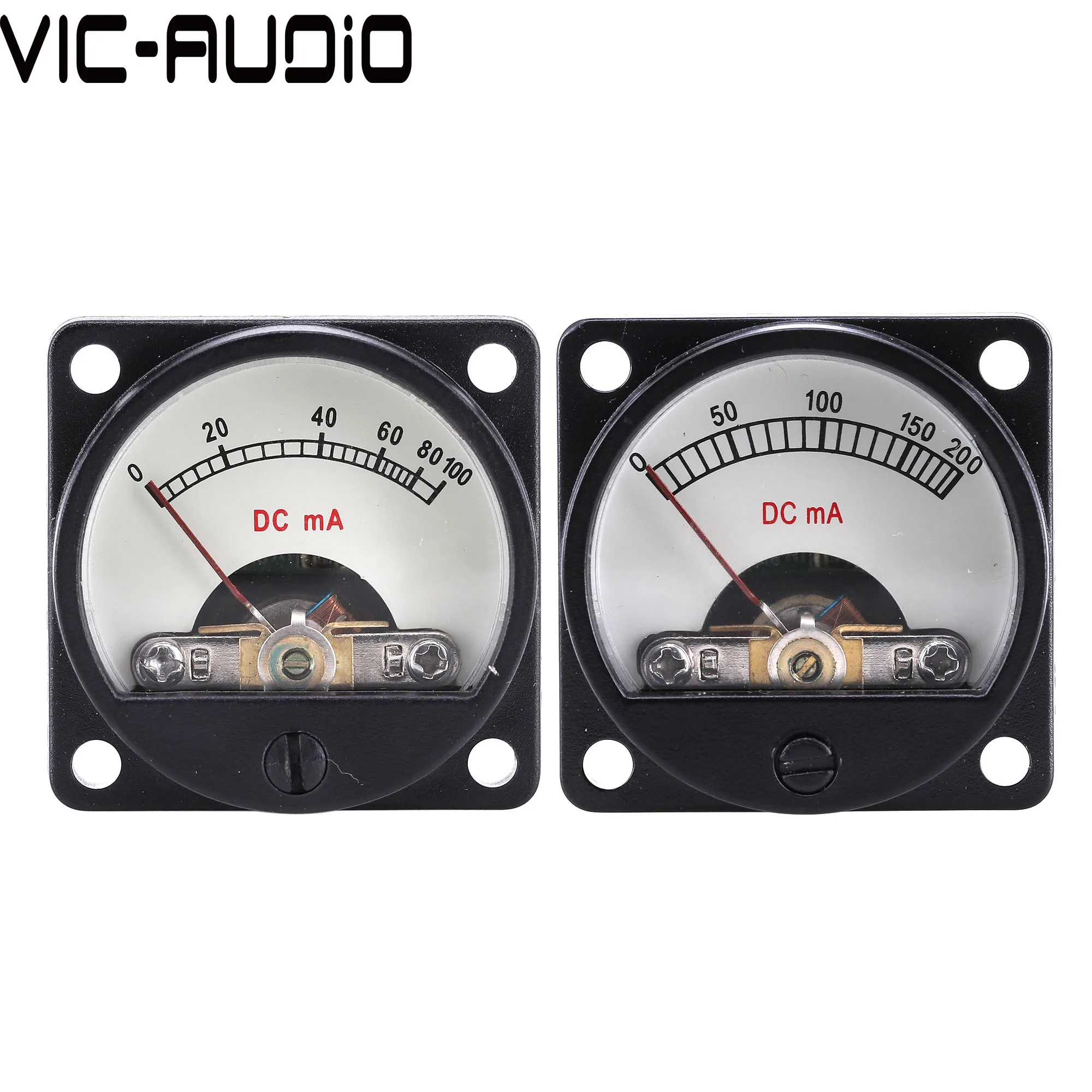 1PC 35mm amperomierz DC100MA DC 200MA miernik panelowy analogowy miernik prądu Panel mechaniczny wskaźnik typu wzmacniacz DIY